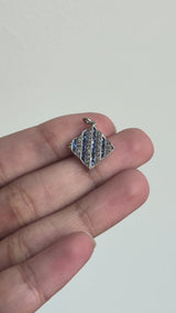 Art Deco Diamond and Sapphire Pendant