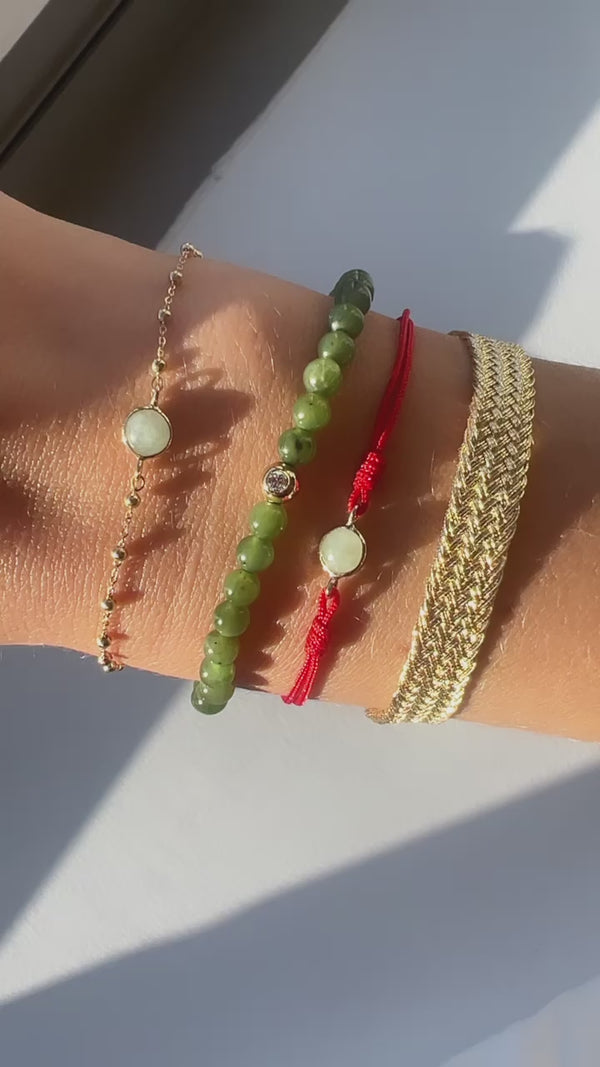 2024 Limited Edition Lunar New Year Jade Bracelet - Red Cord