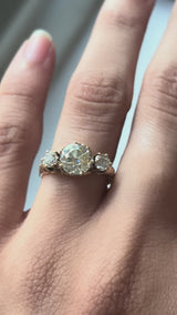 Victorian Three Old European Cut Diamond Ring