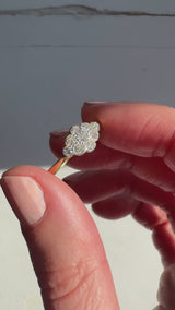 Petite 1930's Diamond Cluster Ring