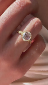 1.78 Carat Rose Cut Diamond Augustine Ring