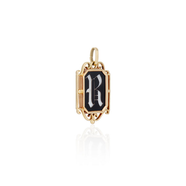 Late Victorian R Initial Pendant