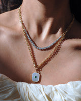 Antique Diamond Graduated Tennis Necklace