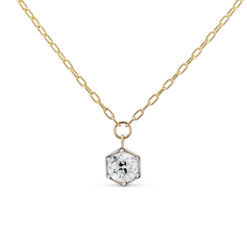 0.91 Carat LIMITED EDITION OLD MINE HEXAGON NECKLACE
