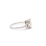 Carré Cut Diamond Art Deco Engagement Ring