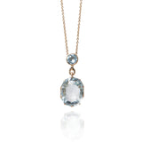 AQUAMARINE AND TOPAZ NECKLACE