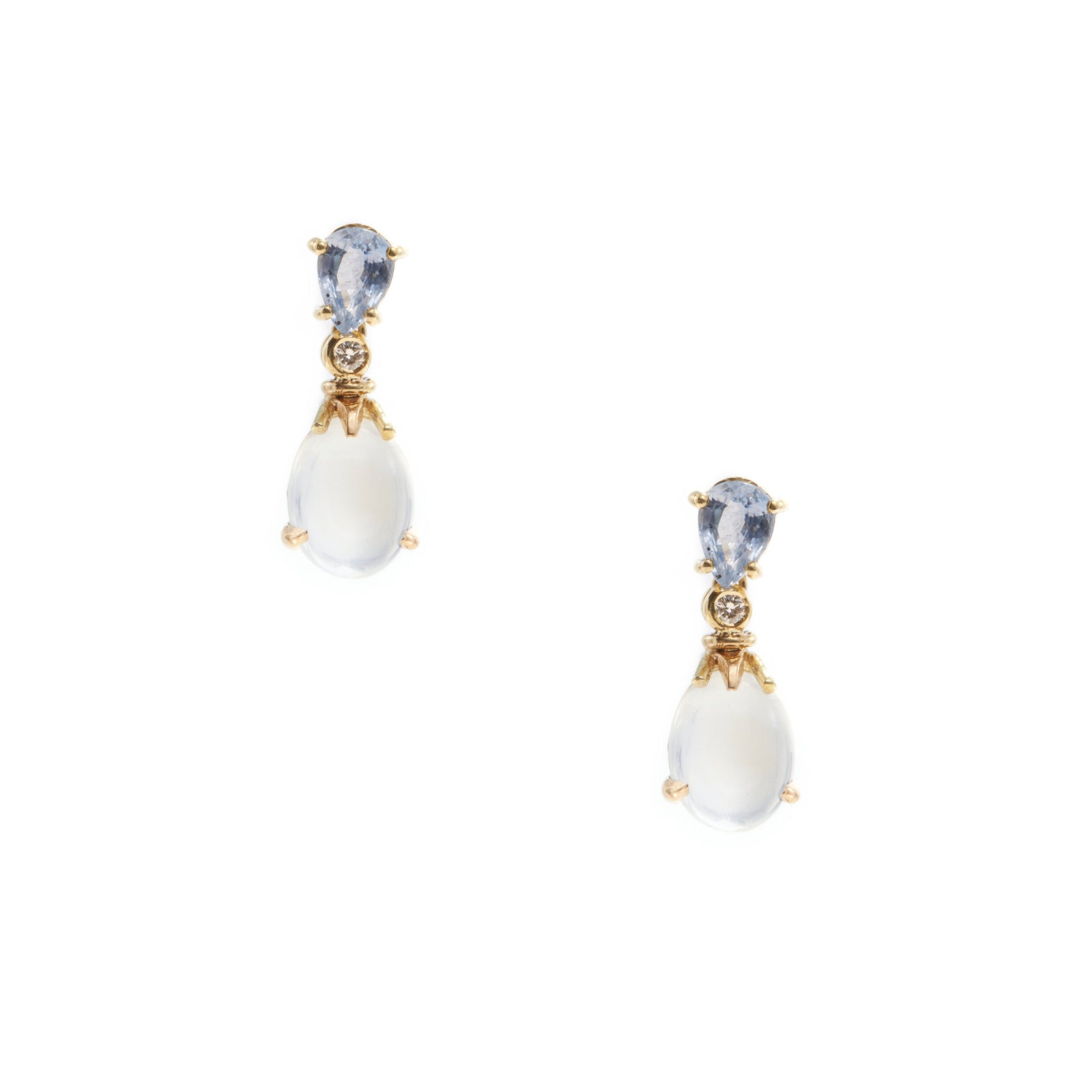 Sapphire and Moonstone Drop Earrings – Ashley Zhang Jewelry