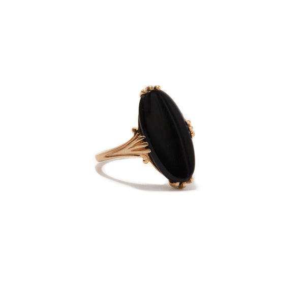 Elongated Onyx Ring