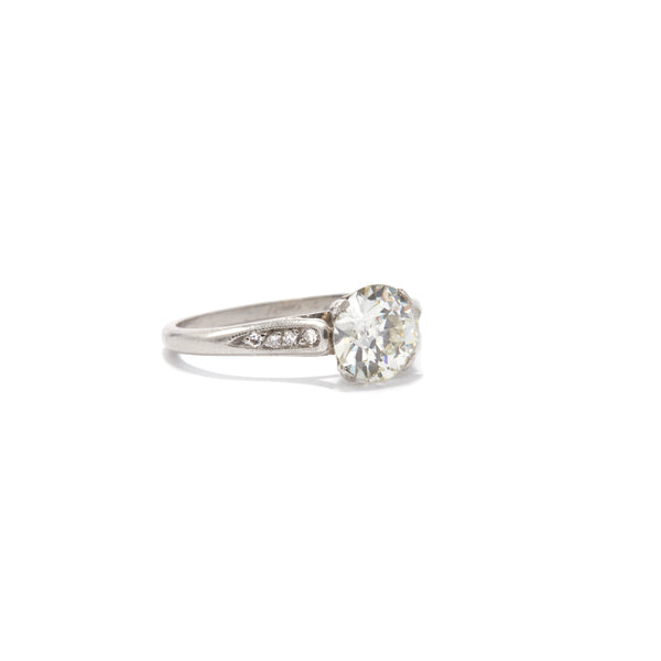 Georgia Old European Cut Diamond Solitaire Ring