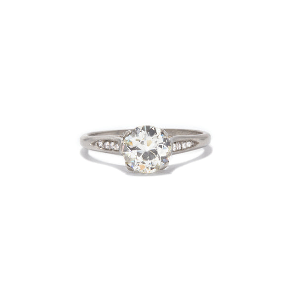 Georgia Old European Cut Diamond Solitaire Ring