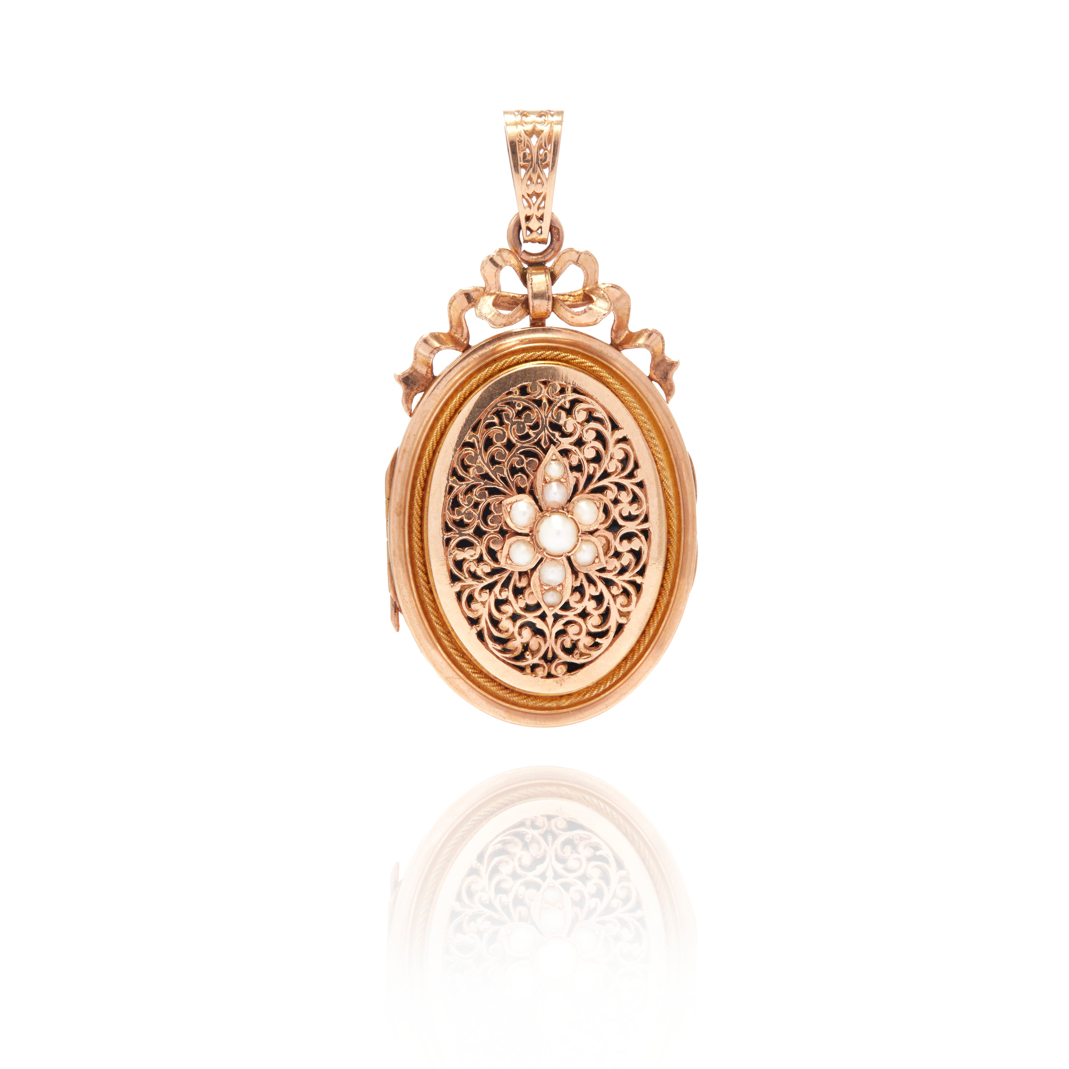 Antique Victorian Pearl Locket – Ashley Zhang Jewelry