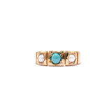 Turquoise and Pearl Ring