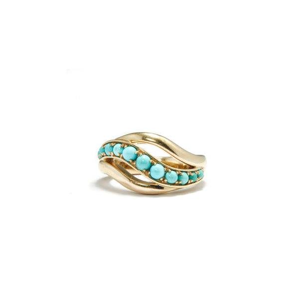 Turquoise Wave Ring