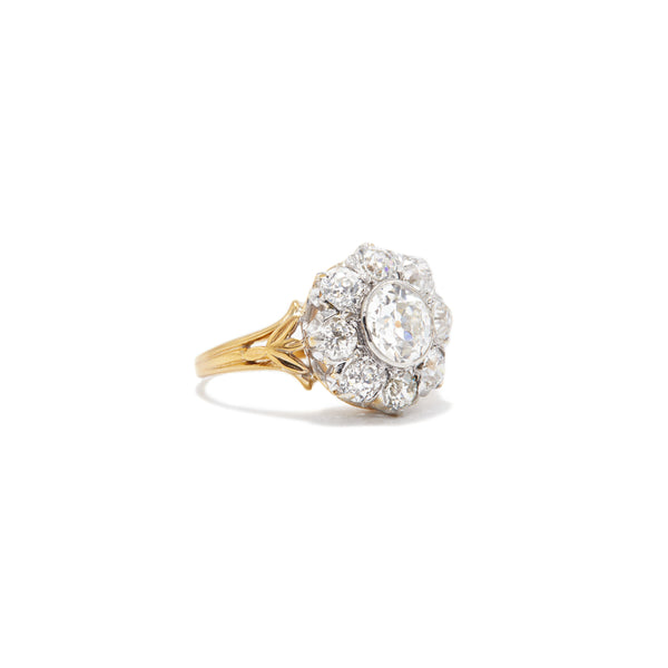 Sofia Old European Cut Diamond Cluster Ring