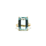 Large Aquamarine Cocktail Ring