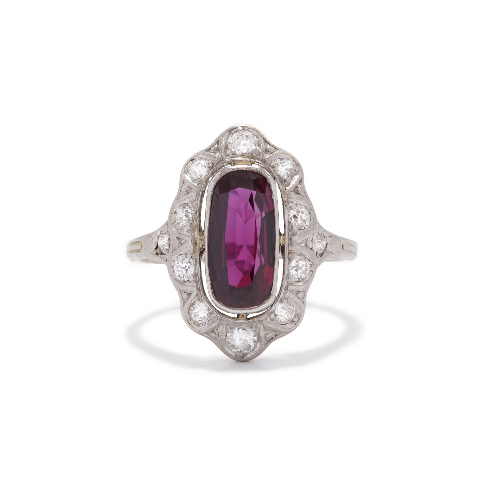 Purple Pink No Heat Thai Ruby Art Deco Ring – Ashley Zhang Jewelry