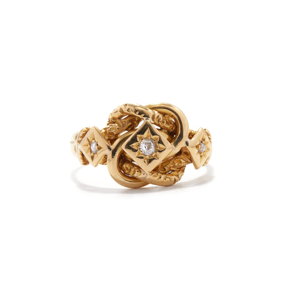 Lovers Knot Star Ring