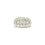 East West Antique Diamond Cluster Ring