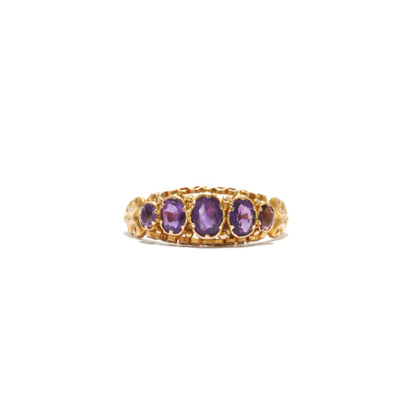 Antique Amethyst Band