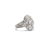 Deco Diamond Filigree Ring