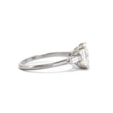 Vintage Asscher Cut Diamond Engagement Ring