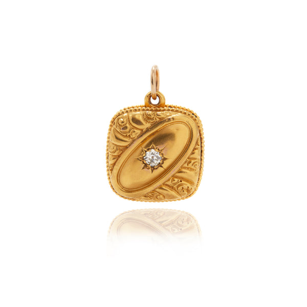 Old Mine Cut Diamond Locket