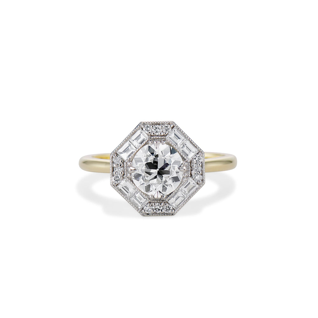 1.06 Carat Old European Cut Edie Ring Ashley Zhang Jewelry