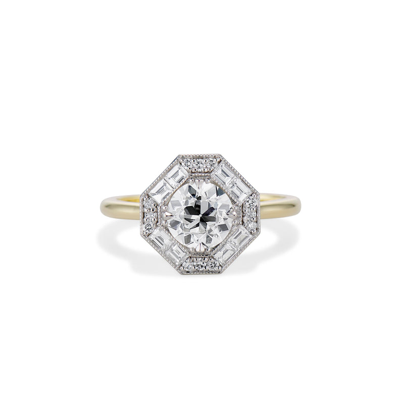 1.06 Carat Old European Cut Edie Ring