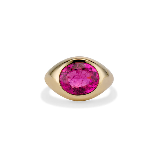 Pink Tourmaline Bubble Ring