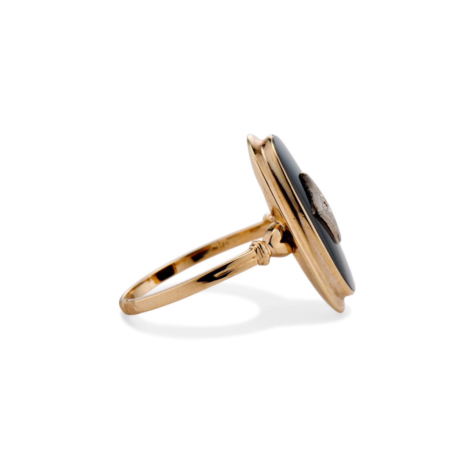 Diamond Onyx Oval Ring – Ashley Zhang Jewelry