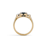 1.95 Carat Blue Green Sapphire Rosie Ring