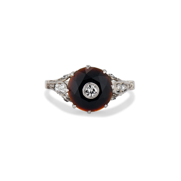 Art Deco Onyx Diamond Ring