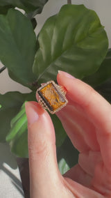 Tiger's Eye Intaglio Ring