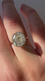 4.79 Carat Old Mine Cut Remi Engagement Ring
