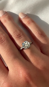 2.05 Carat Classic Old European Diamond Solitaire Ring