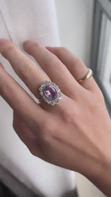 Rose De France Amethyst Ring