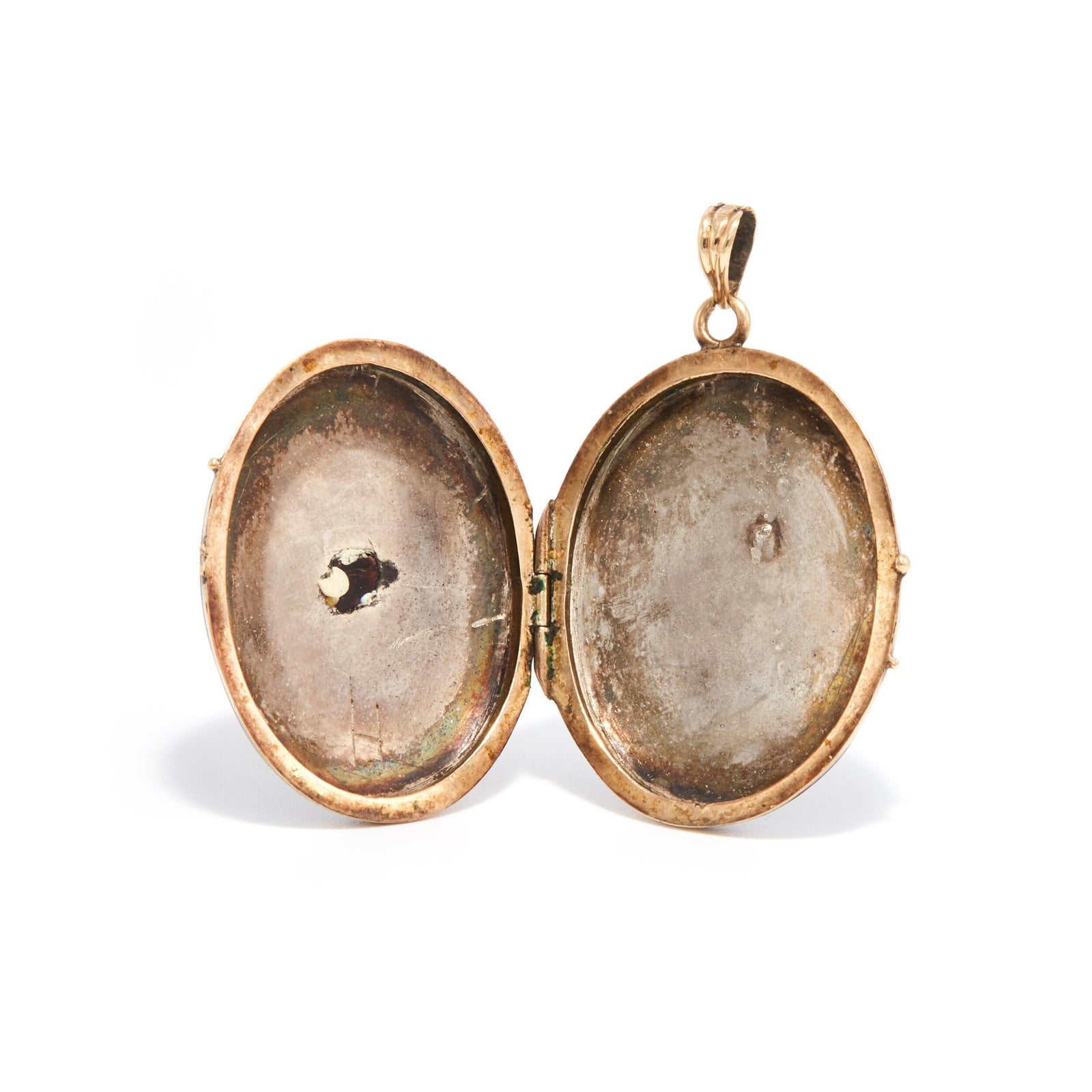 Black Enamel Mourning Locket – Ashley Zhang Jewelry