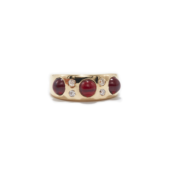 Garnet Cabochon Ring