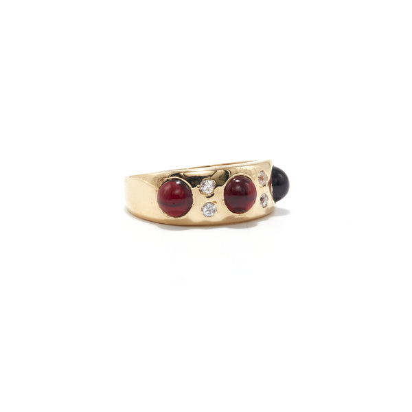 Garnet Cabochon Ring