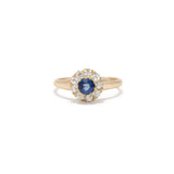 Petite Sapphire Cluster Ring