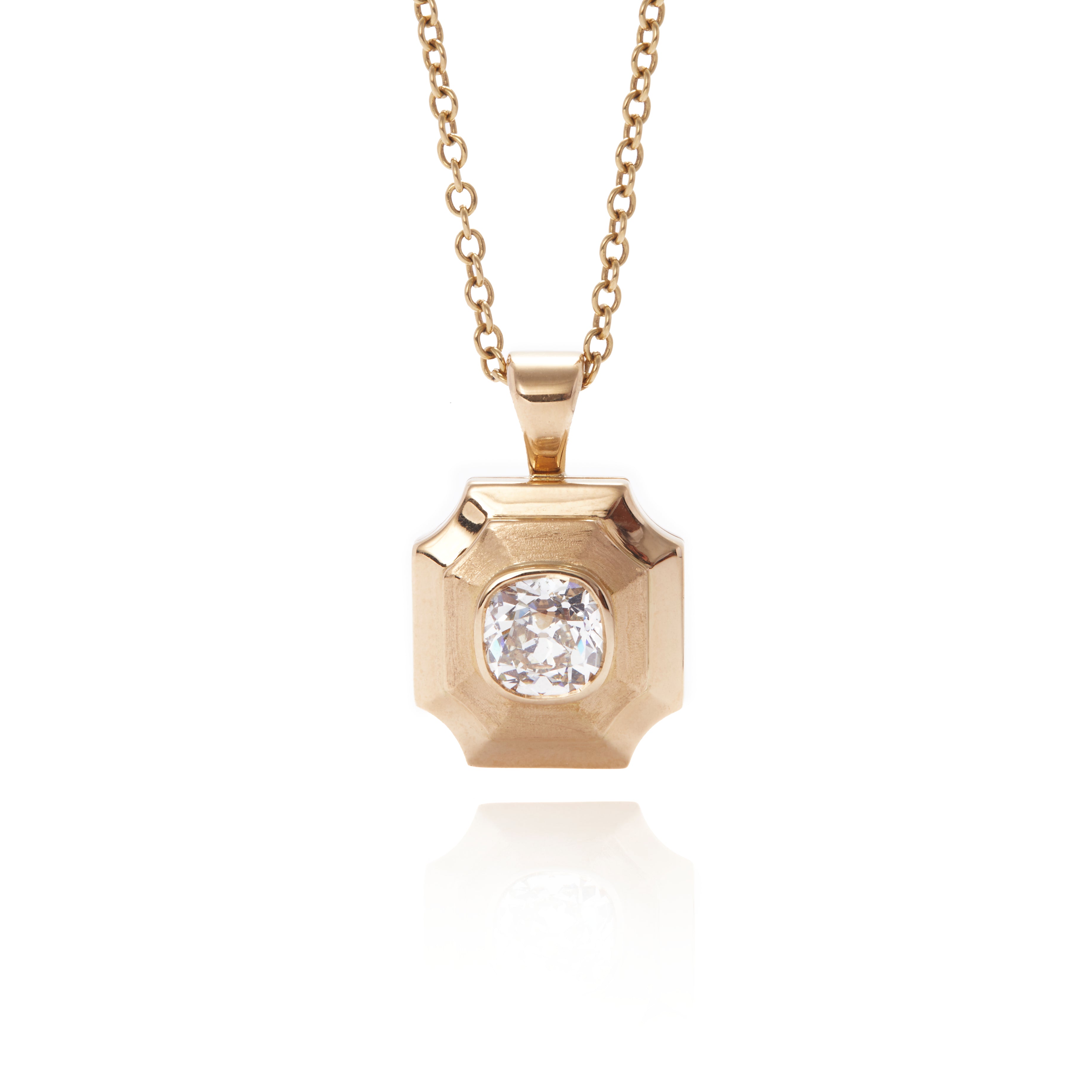 Old Mine Cut Diamond Locket – Ashley Zhang Jewelry