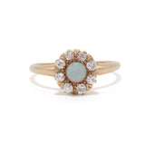 Petite Opal Diamond CLuster Ring
