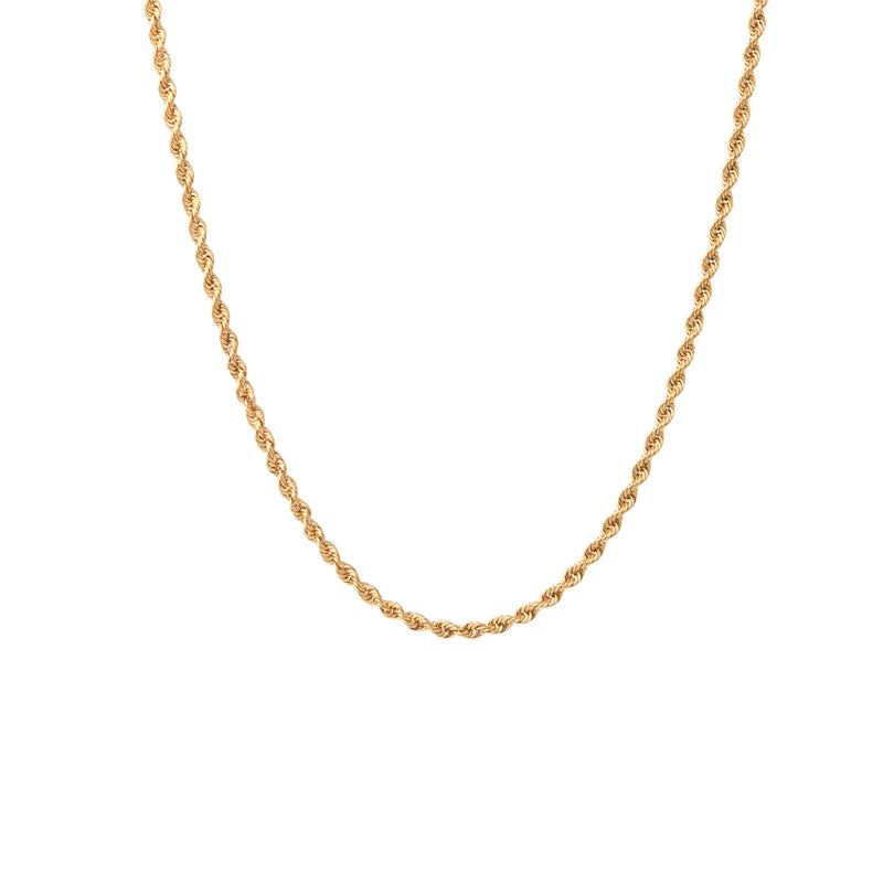 Vintage Gold Rope Link Chain