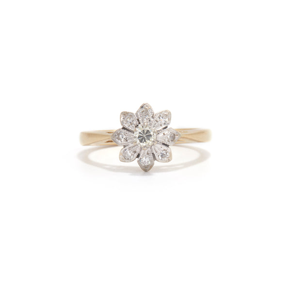 Petite Diamond Daisy Ring