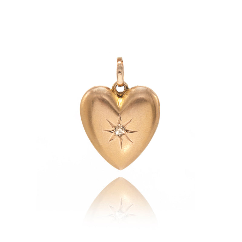 Antique Diamond Heart Locket