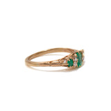 Antique Emeralds and Diamond Ring