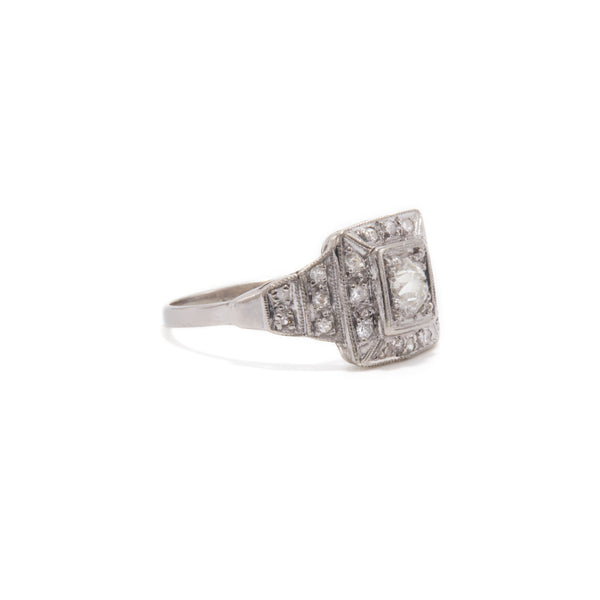 Deco Diamond Ring