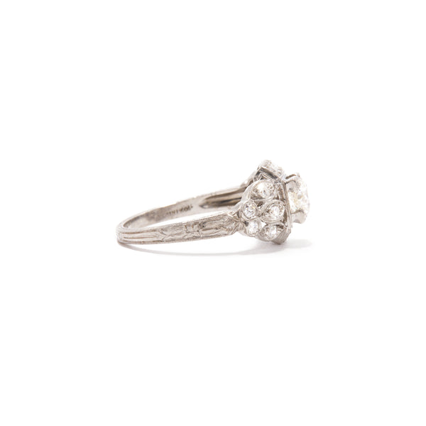 Alexi Diamond Art Deco Ring