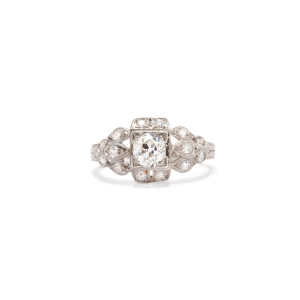 Alexi Diamond Art Deco Ring