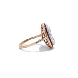Belle Epoque Old European Cut Diamond and Ruby Ring